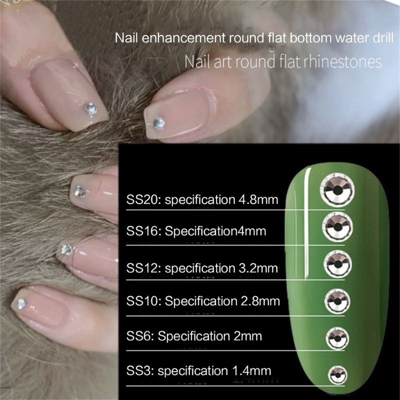 Siy Kristal Berlian Imitasi Untuk Nail Art Shiny Diamond Glitter Permata Pakaian Rumah DIY