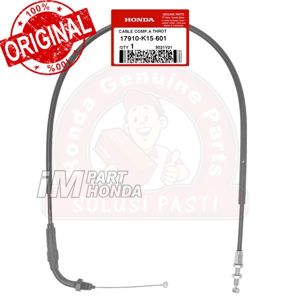 Original  Kabel Gas A Atas CB 150 R LED 2018 - 2020 17910-K15-601  17910K15601 Jaminan 100% Asli Hon