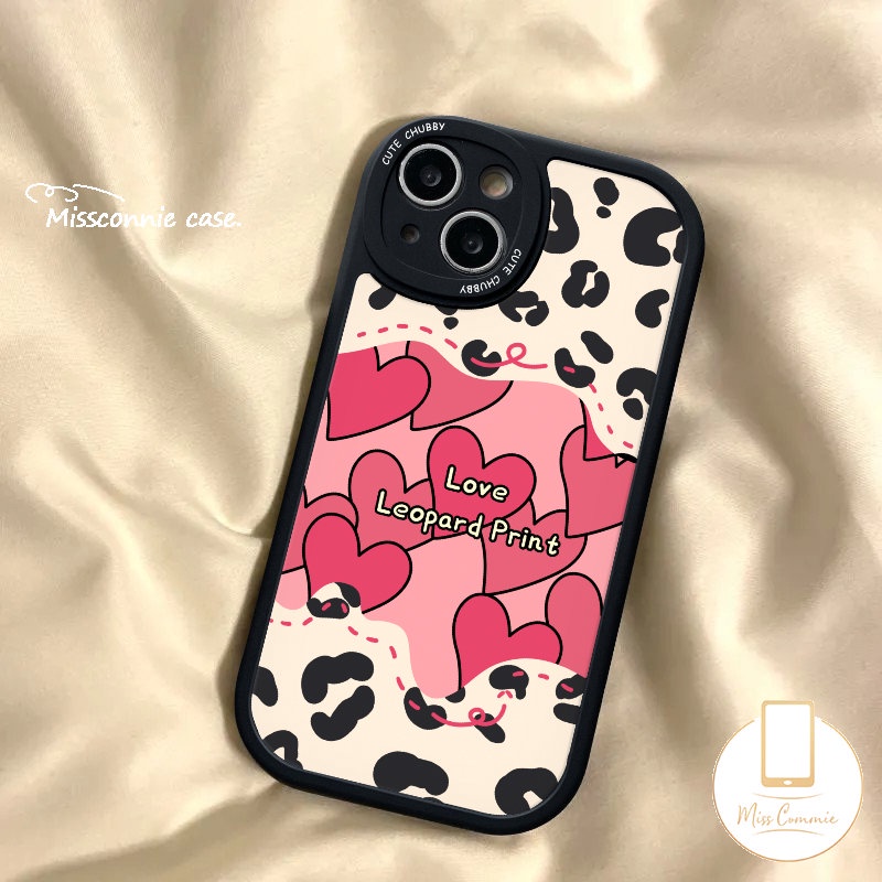 Case Motif Leopard Fashion Redmi 12C A1 10 9 10C 9A 10A 9T 9C Note 10Pro 10s 9Pro 9s 9 11s 11 10 8 8Pro 11Pro+POCO M3 X3 NFC Pro F4 K40s Mi 11T 12 Lucky Love Heart Sarung Couple