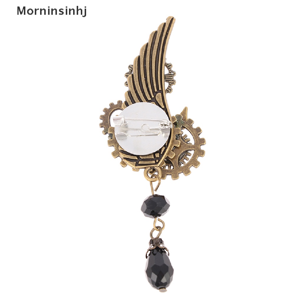 Mornin Steampunk Gears Wing Bros Retro Punk Gothic Dada Pin Untuk Wanita Man id