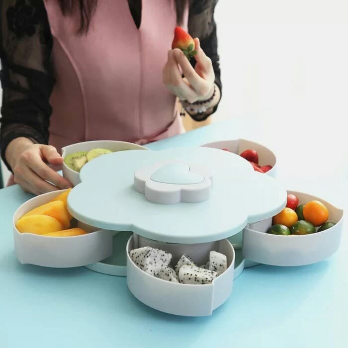 

⭐BISA COD⭐ kotak kue 5in1/box bentuk bunga 5in1/kotak buah 5in1