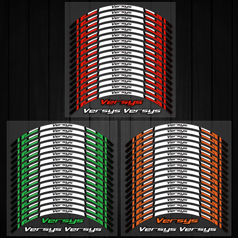 Stiker Tape Roda Motor KAWASAKI Versys 17 &quot;Bub Stripes Decals Untuk KAWASAKI Versys-X 300versys 650versys 1000 2015-2022
