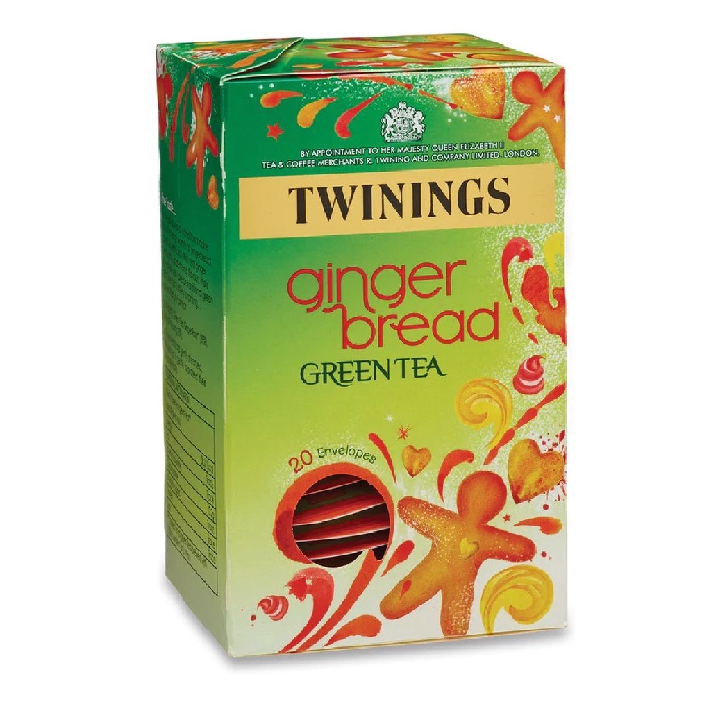 Twinings Ginger bread Green Tea All Natural Ingredients 20s x 2g