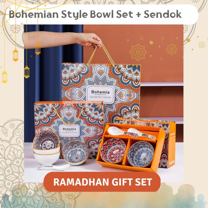 

Hampers Lebaran Mangkok Keramik Bowl Set Gilfbox Souvenir Parcel Kado