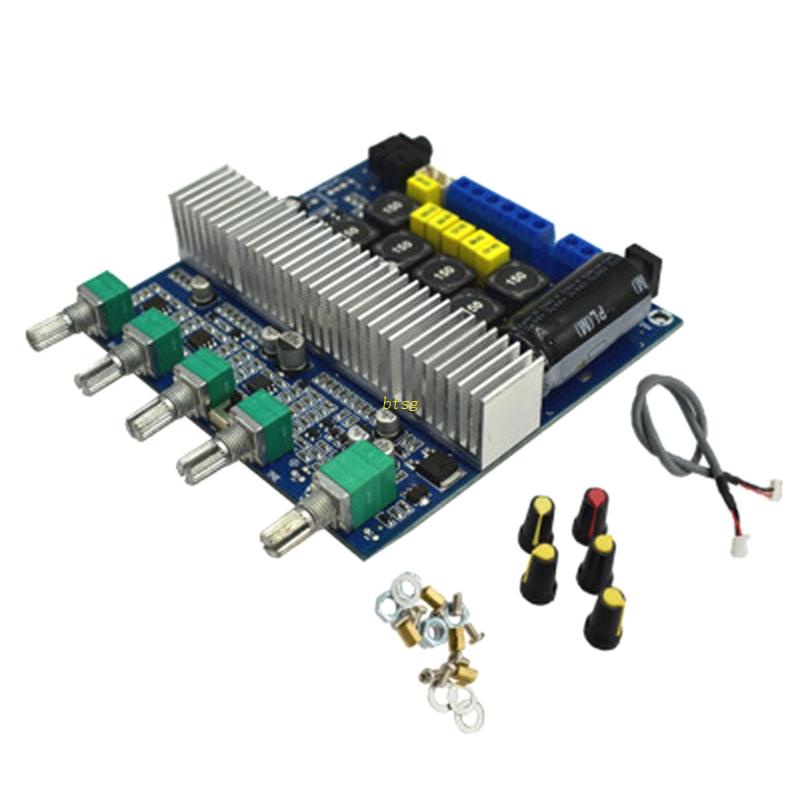 Btsg Untuk DC 12-24V 2.1 Channel Mini Digital Amplifier Board 2x50w+100W BT-c