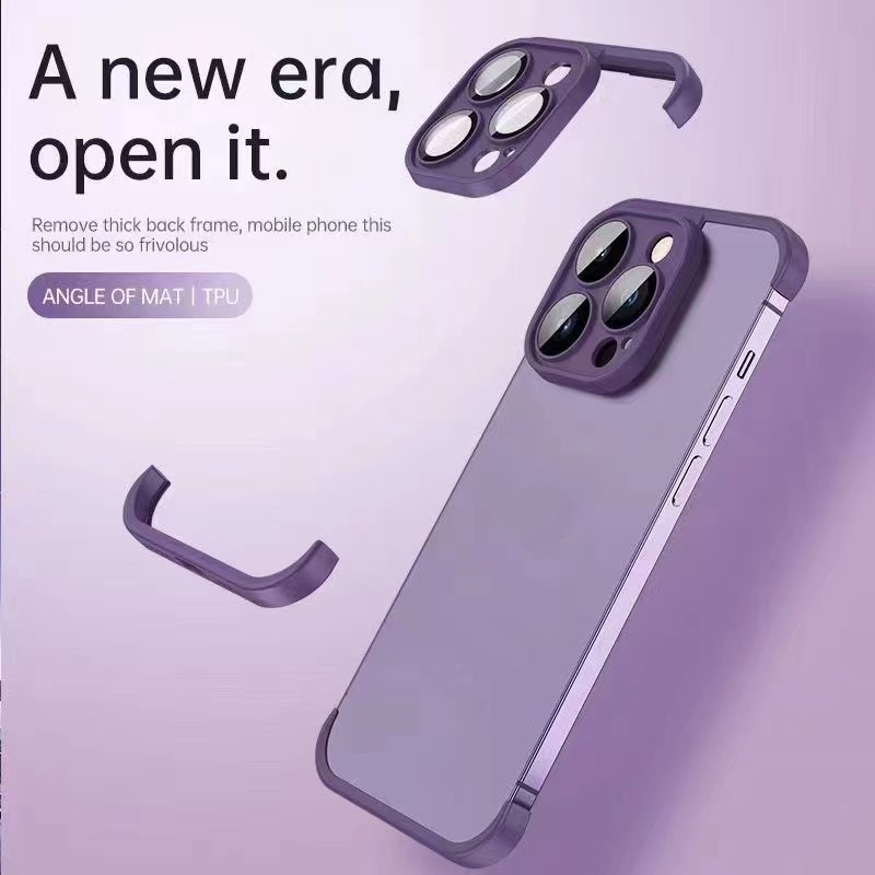Casing Ponsel Untuk iPhone14 Pro Max Plus Matras Anti Gulat Dengan Lensa Film Sudut Matras Anti Gulat