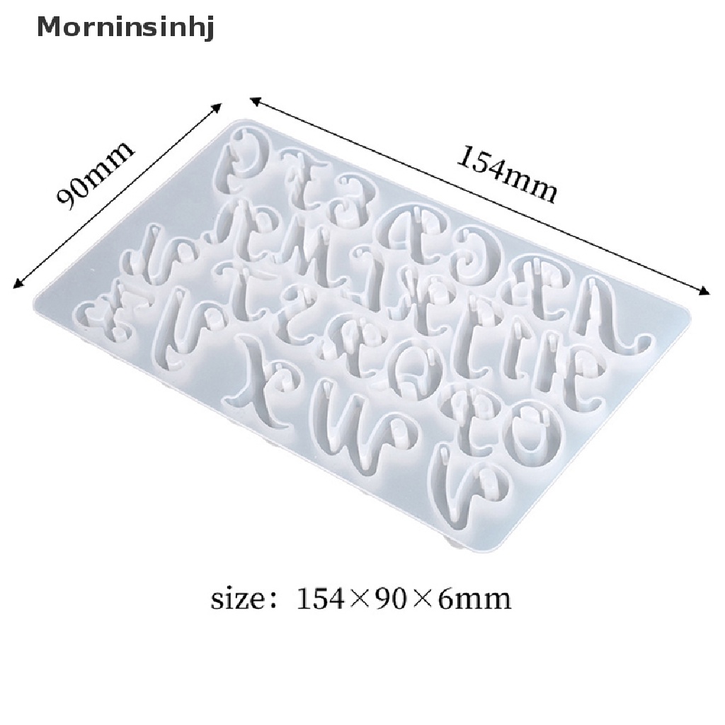 Mornin Resin Gantungan Kunci Huruf Cetakan Dengan Lubang Diy Kristal Resin Drop Lem Alfabet Kata Inggris Liontin Gantungan Kunci Resin Cetakan Silikon id