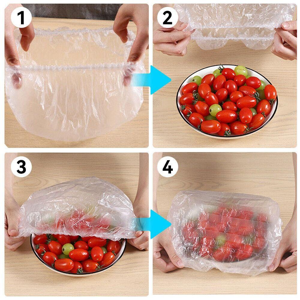 Nanas 200PCS Bowl Cover Reusable Stretch Suction Seal Bowls Elastis Penutup Piring Tutup Silikon