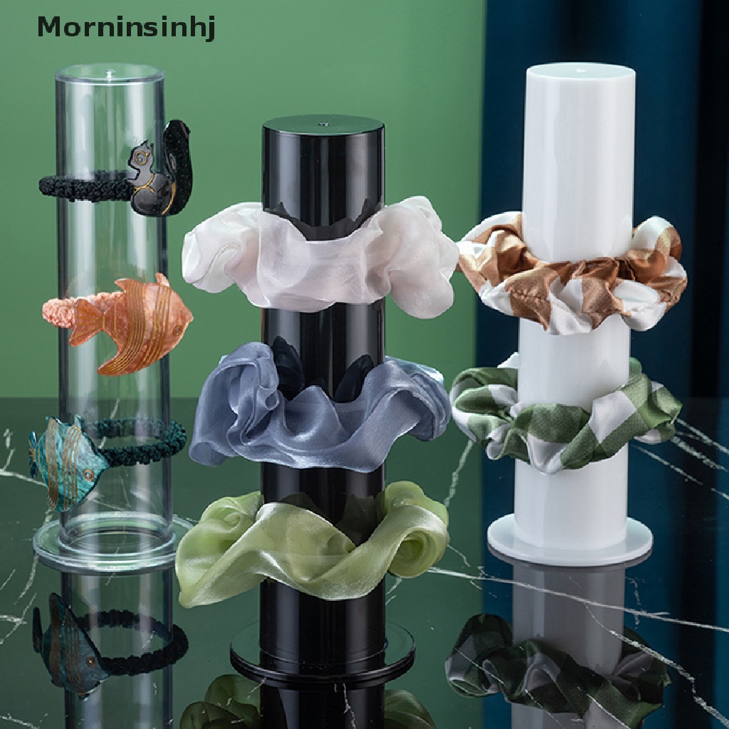 Mornin Acrylic Scrunchie Holder Stand Girl Scrunchy Tower Ikat Rambut Organizer Holder id