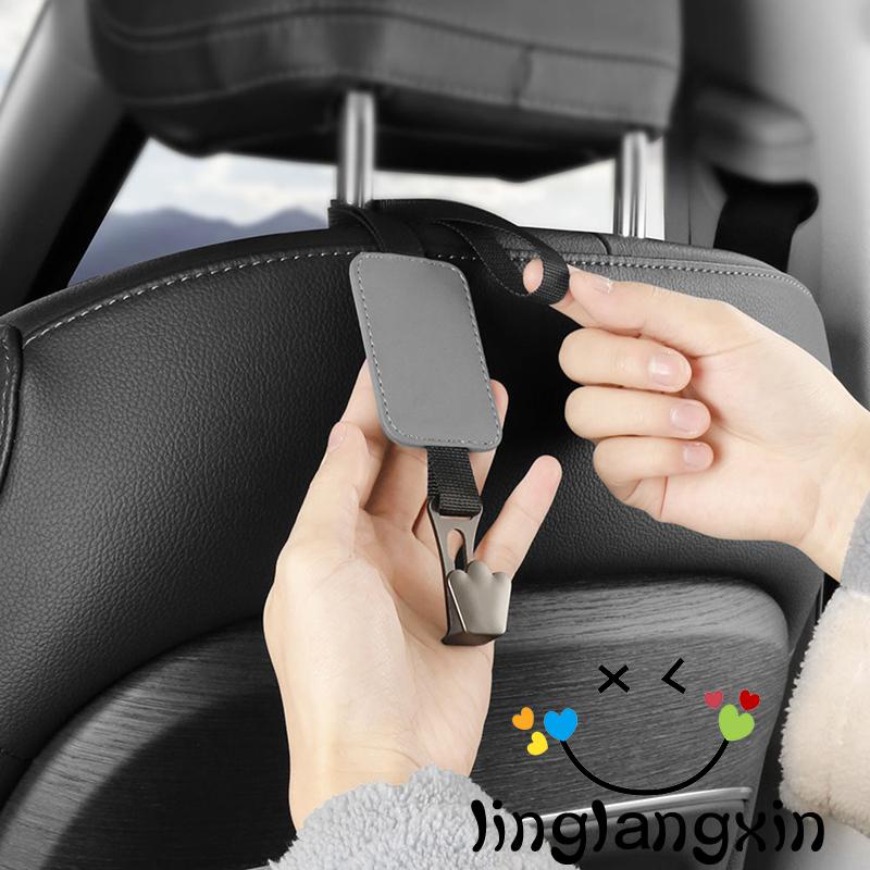 Llx-pengait Sandaran Kepala Untuk Dompet Dan Tas, Gantungan Sandaran Kepala Kursi Kendaraan Yang Serasi Dengan Pengait Holder Penyimpanan Kulit Interior Mobil