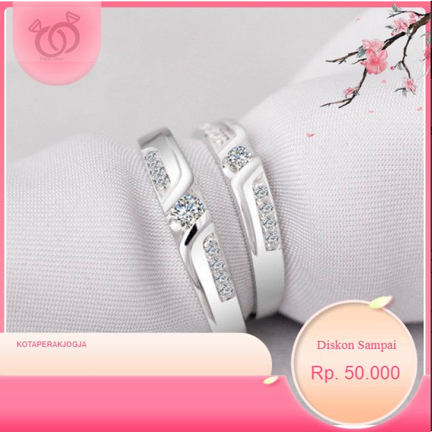Cincin Kawin Couple, Perak, Palladium MODEL CINCIN KAWIN COUPLE PERAK MURNI By- Kotaperakjogja