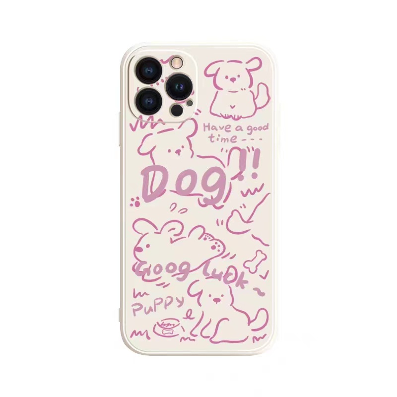 IPHONE Ins Pola Graffiti Cocok Untuk Iphone14 14pro 14plus 13 13pro 13prm iPhone12 7Plus 8Plus Xr XS 13 Pro Max Empat Sudut Casing Ponsel Tahan Guncangan