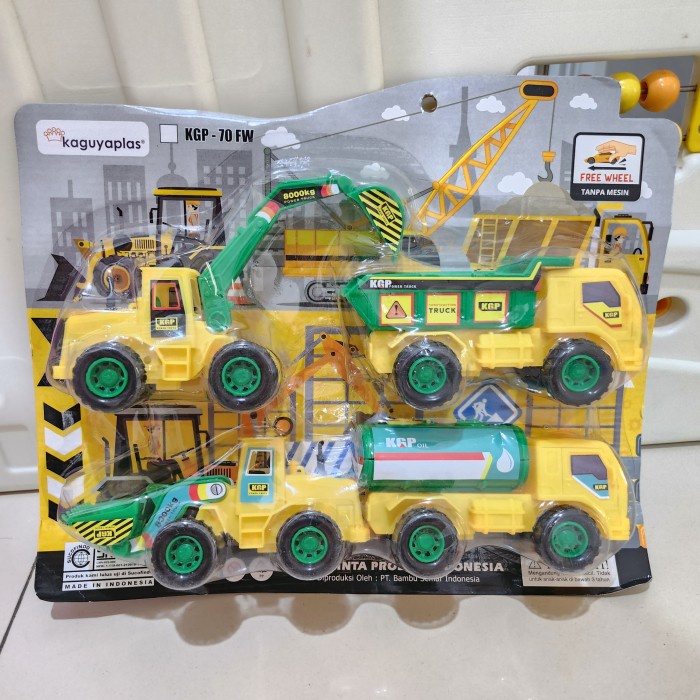 Mainan Anak Edukasi Set Mobil Kontruksi 4 pcs KGP 70 FW SNI Murah
