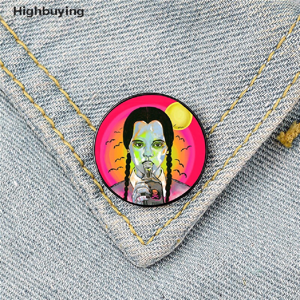 Hbid Rabu Bros Enamel Pin Untuk Wanita Gadis Bros Baju Kerah Guru Tote Bag Ransel Lencana Pin Aksesoris Perhiasan Glory