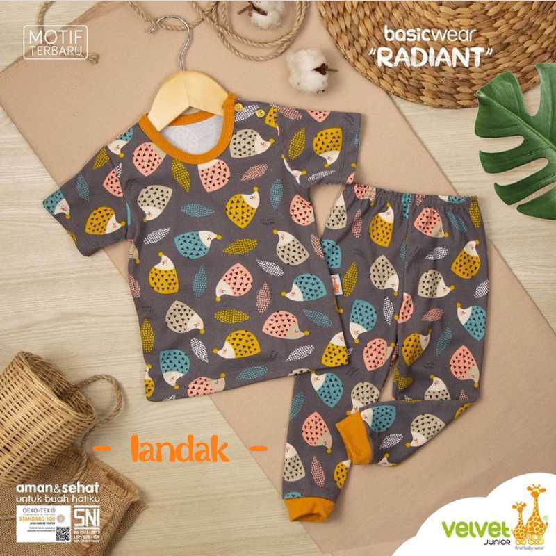 Piyama Premium Velvet Junior Anak dan Bayi Piyama Anak Baju anak set baju dan celana baju tidur anak Velvet Junior