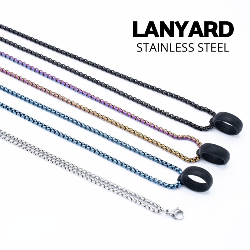 Lanyard Kalung Tali Tali Pengikat Rantai , 80cm dapat digantung di leher