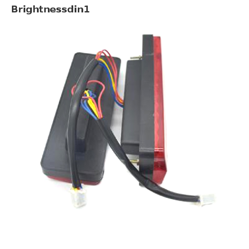 [Brightnessdin1] 12v DC LED Lampu Ekor Belakang Rem Sein Lampu Mundur Untuk Elektrik-Tricycle Boutique