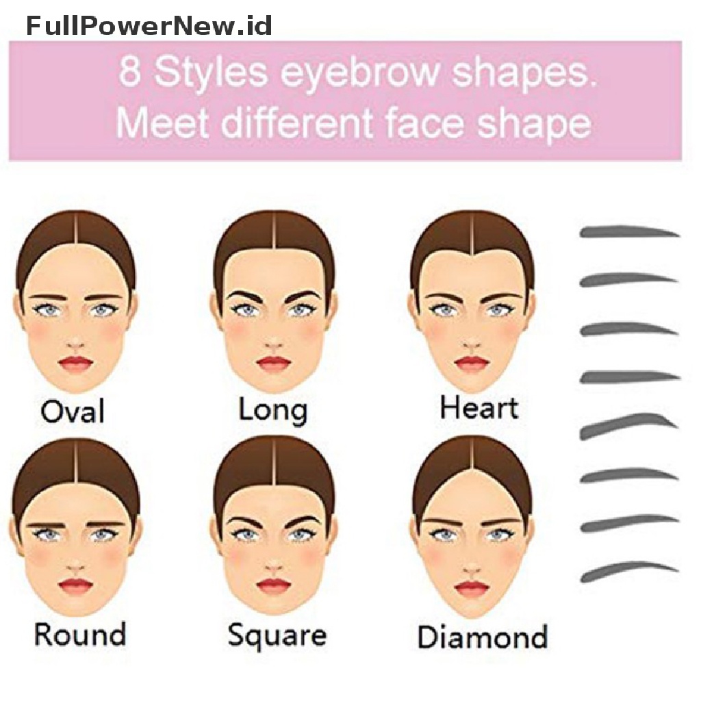 Power 8PCS DIY Alis Shaper Makeup Template Alis Grooming Membentuk Kit Stensil ID