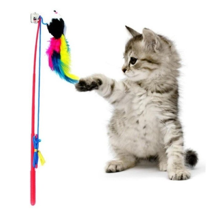 Tongkat Pancing Boneka Mainan Kucing dan Hewan Lainnya