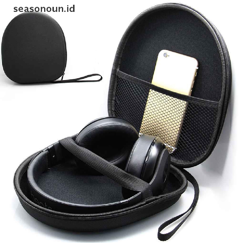 Seasonoun New Portable Headphone Bag Storage Bag Kabel Data Organizer Pelindung Aksesoris Untuk MDR-100AP XB650BT.