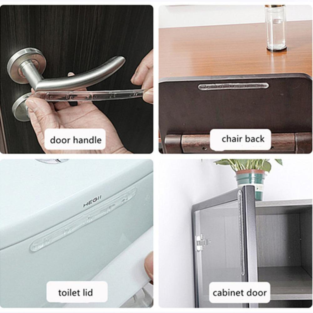 [Elegan] Door Stopper Transparan 1Pcs Anti-Tabrakan Non-Marking Anti Gores Self Adhesive Buffer Strip