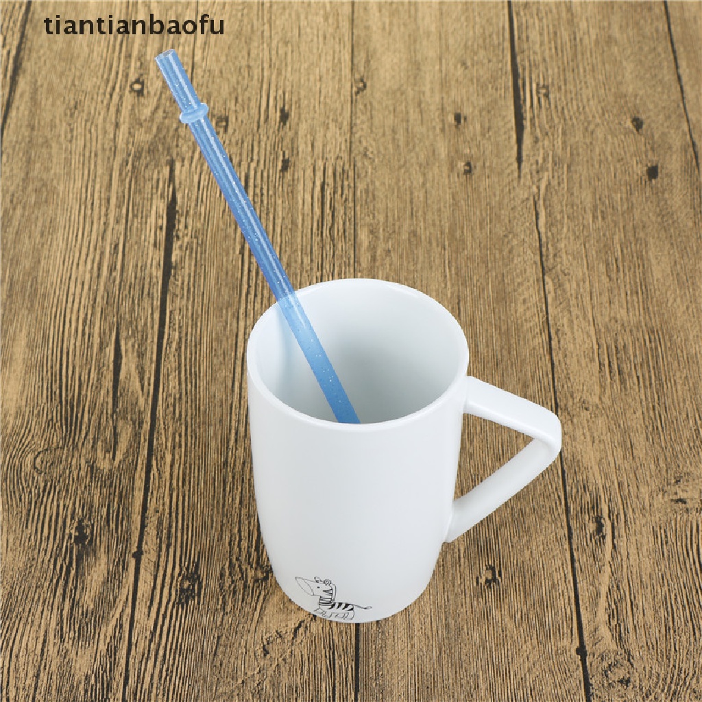 [tiantianbaofu] 25 Pcs Reusable Colorful Hard Plastic Stripe Minum Sedotan Bersih Pesta Pernikahan Butik