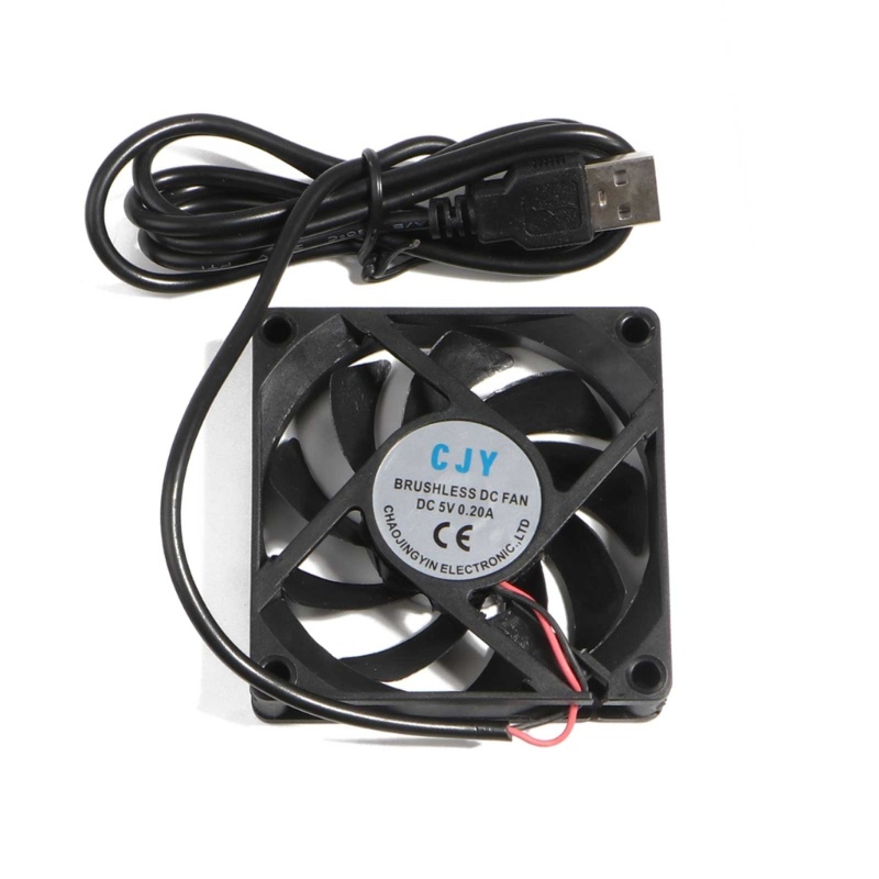 Bt DC 5V Konektor USB PC Fan Cooler Heatsink Exhaust Kipas Pendingin CPU 70x70mm