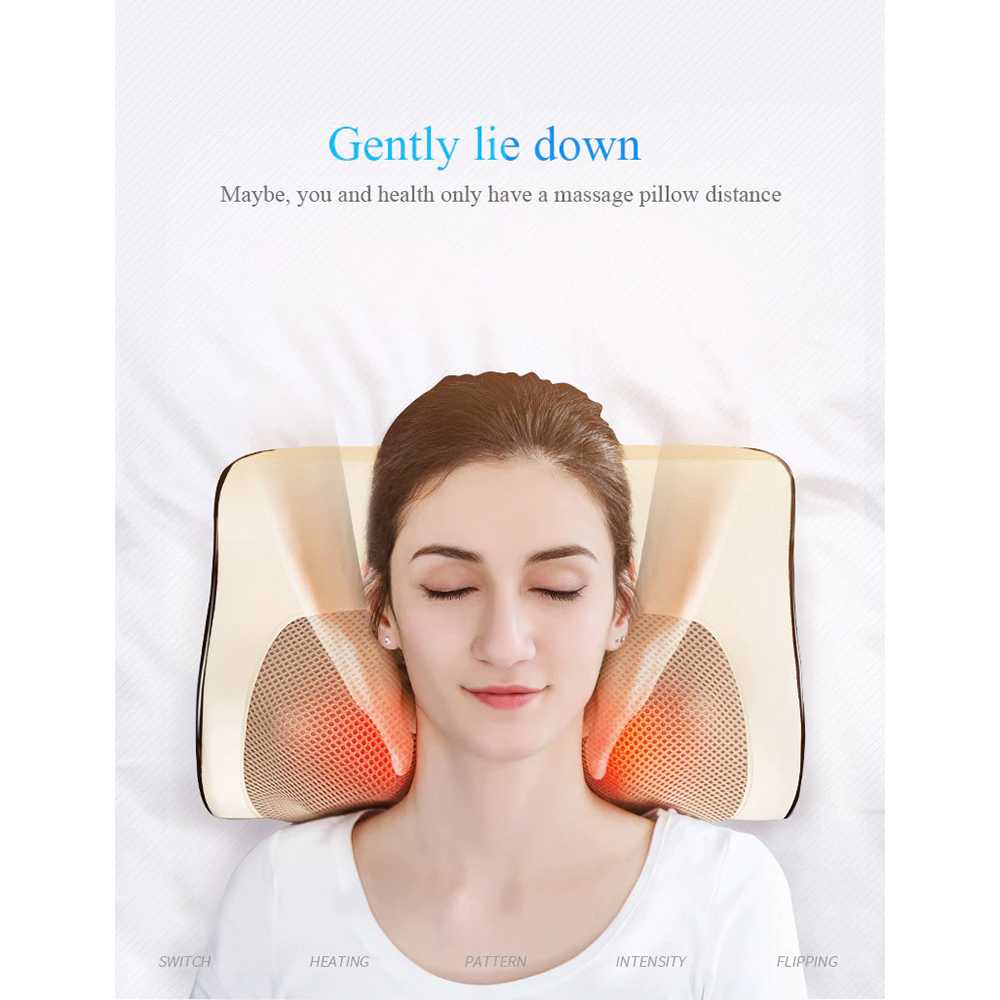 Jinkairui Bantal Pijat Leher Infrared Heating Neck Shoulder Massage - YD-088