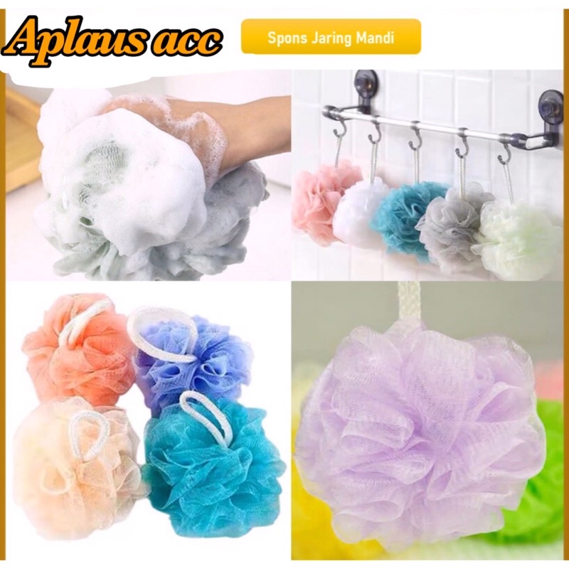 Spons Jaring Mandi Pembersih Punggung Badan Shower Bath Sponge [ BES SELLER ]