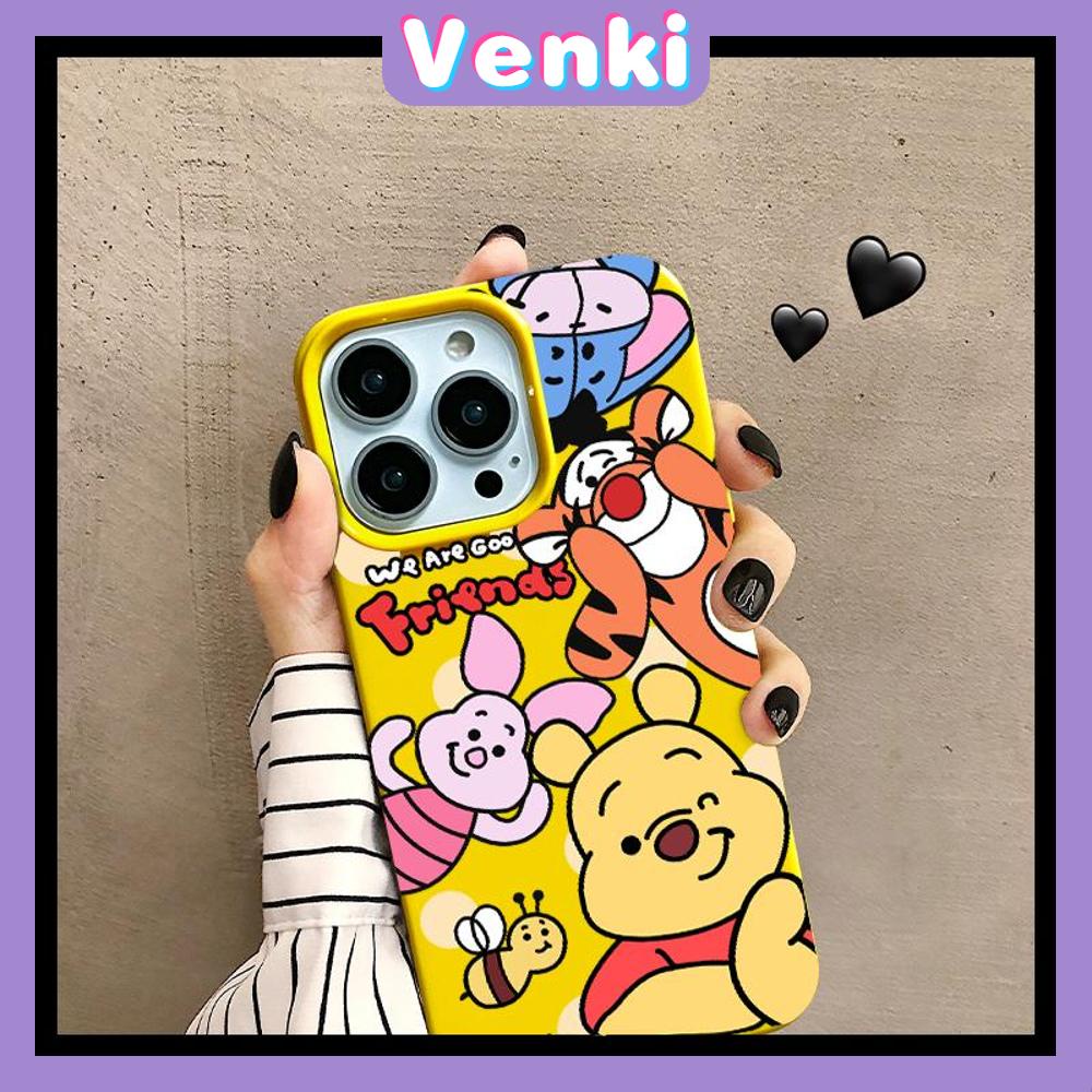 iPhone Case Soft TPU Glossy Yellow Candy Case Cute Cartoon Bear Camera Protection Shockproof For iPhone 14 13 12 11 Pro Max 7 8 Plus X XR