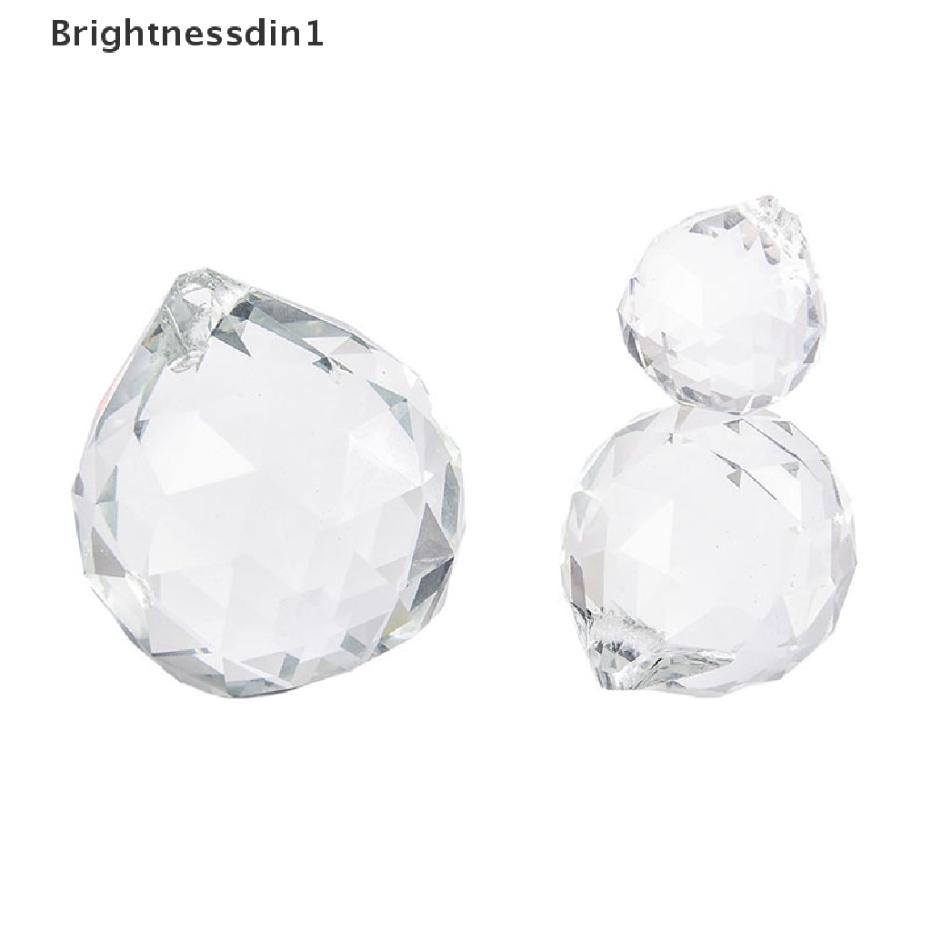 [Brightnessdin1] 20 /30/40mm Kaca Bola Kristal Prisma Lampu Gantung Pendant Lighg Ball Dekorasi Rumah Butik