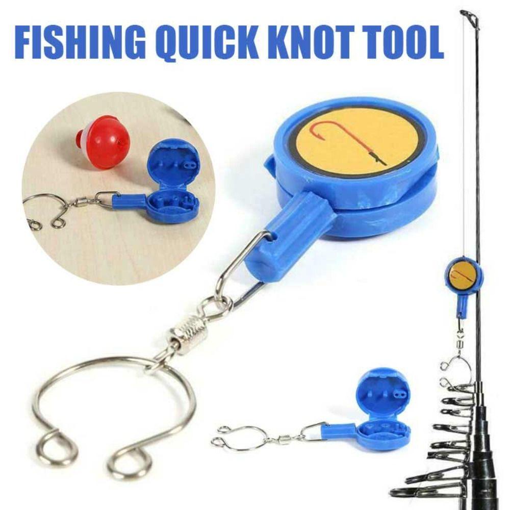 Agustinina Tie Nail Knotter ABS Cover Hooks Penyimpanan Alat Pengikat Kait Gantung Aman Aksesoies Tiang Ikan Fast Knotter Fishing Knot Tools