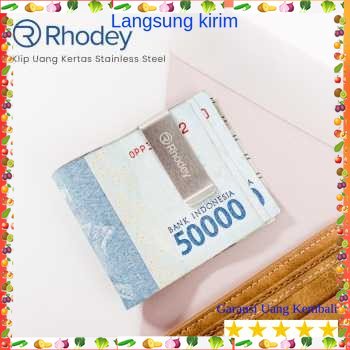 

Rhodey Dompet Klip Uang Kertas Stainless Steel - HHYF Warna : Silver G [ys]