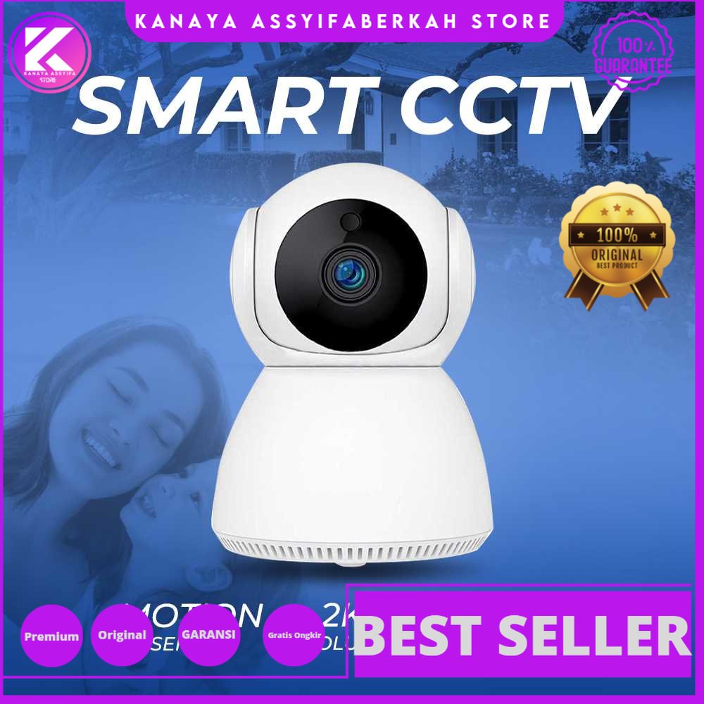 V380 Kamera CCTV WiFi PTZ Smart Camera 2K - Snowman-Q8