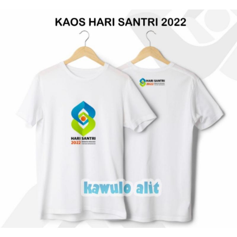 Kaos Sablon KAOS HARI SANTRI KAOS SANTRI KAOS NU KAOS HARI SANTRI 2020 KAOS MURAH KAOS SABLON Free D