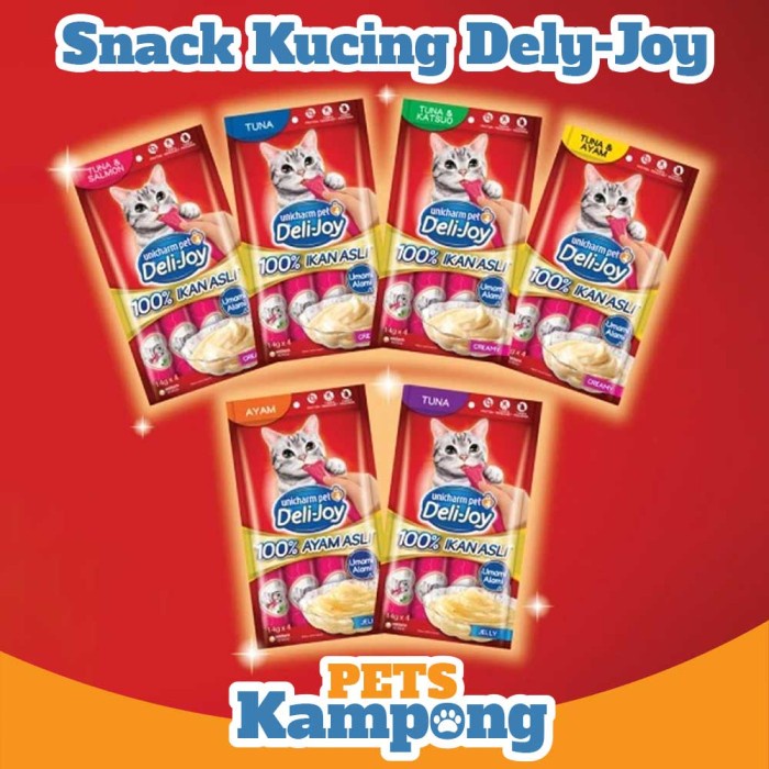 Deli-Joy Snack Makanan Kucing Basah 14g