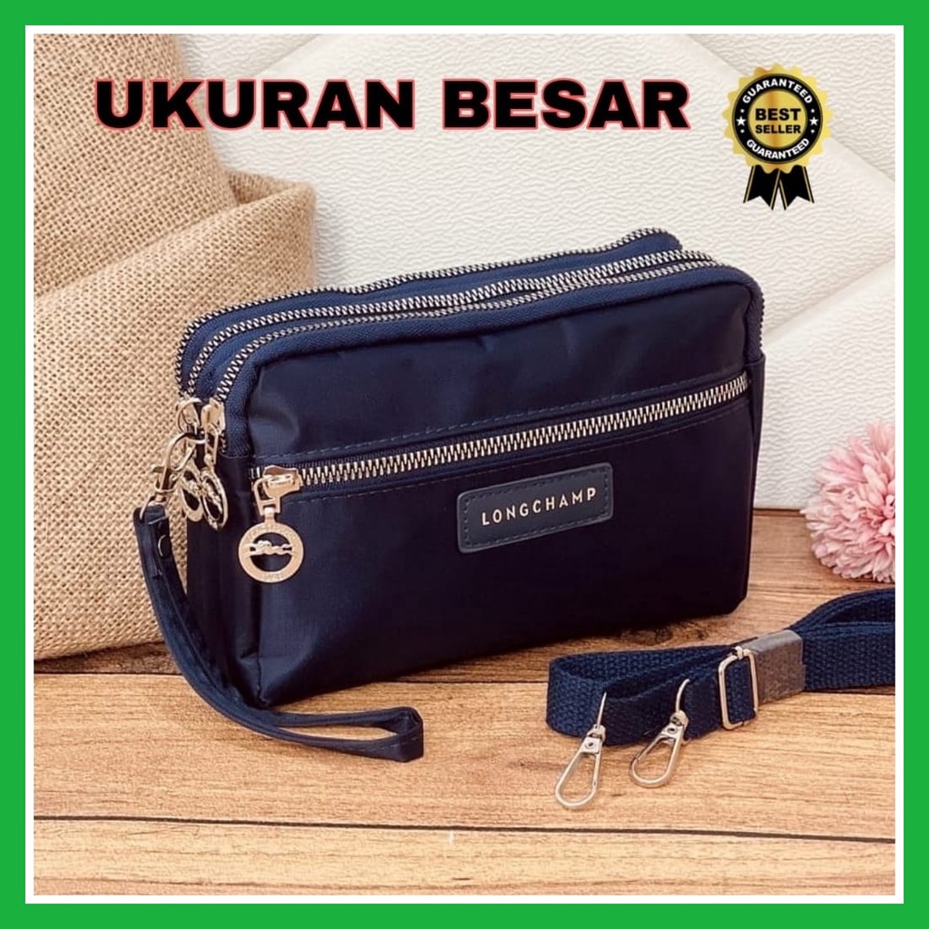 TAS DOMPET BESAR 3 DAN 4 RES RESLETING SLEMPANG SELEMPANG BAHU WANITA BAHAN PARASUT IMPOR IMPORT LML