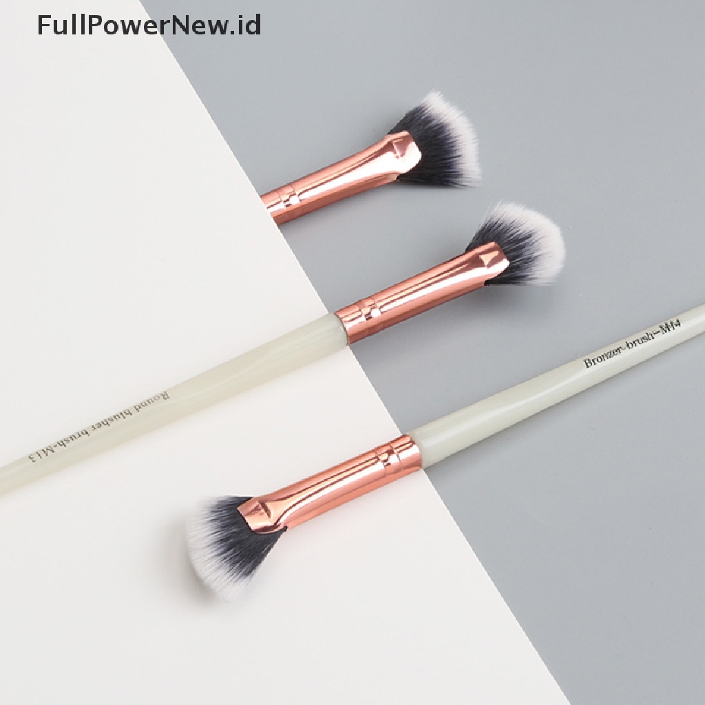 Power 3pcs Kuas Makeup Kipas Kecil Brush Eye Shadow Halus Portable Make up Tools ID