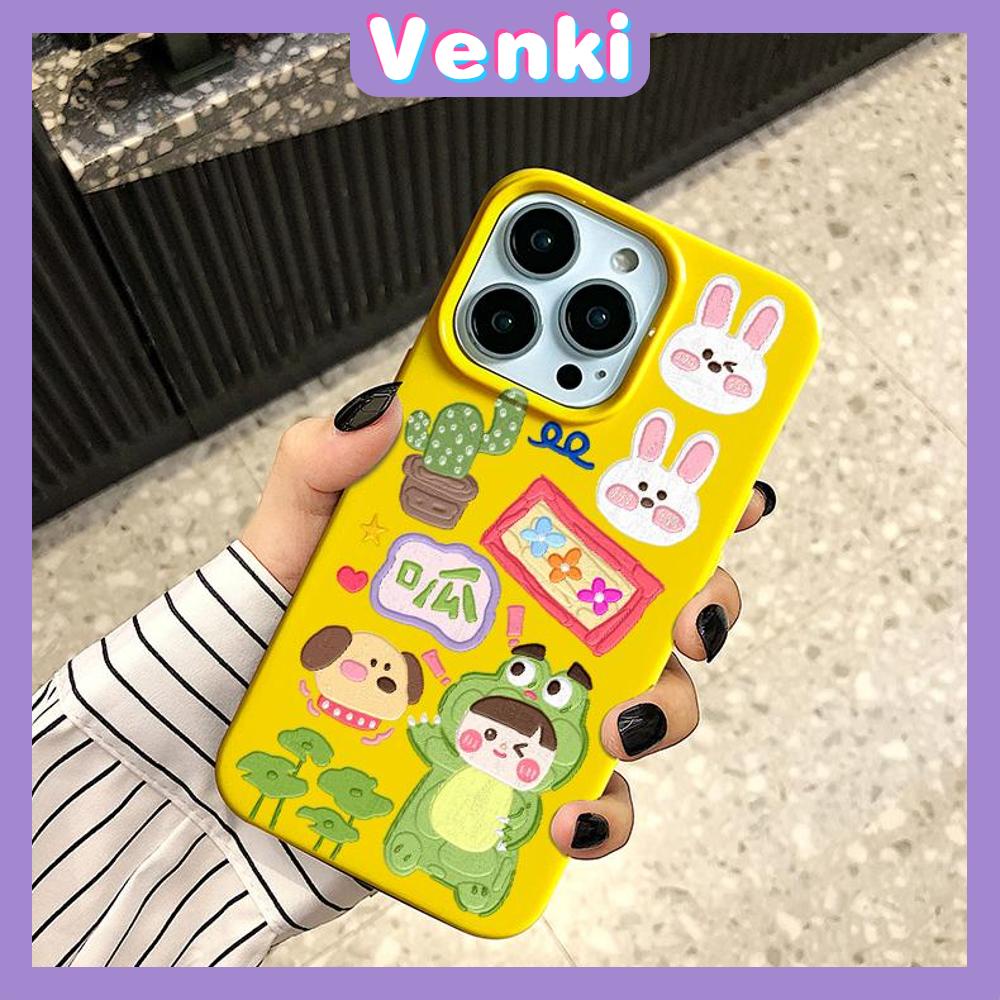 iPhone Case Soft TPU Glossy Yellow Candy Case Lovely Cartoon Frog Girl Collage Camera Protection Shockproof For iPhone 14 13 12 11 Pro Max 7 8 Plus X XR