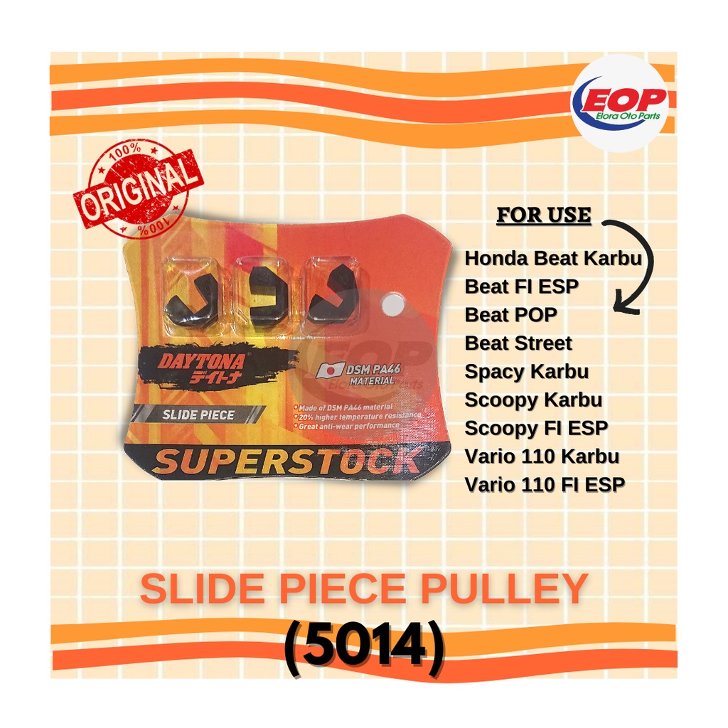 Slide Piece Slider Daytona Beat FI ESP Scoopy Vario 110 K93 K81