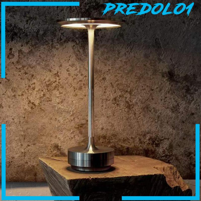 [Predolo1] Lampu Meja Tanpa Kabel Peredupan Isi Ulang Lampu Meja Portable Modern