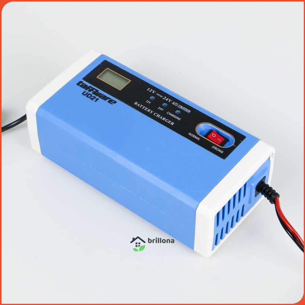 Taffware Charger Aki Mobil Motor Lead Acid 12-24V 10A with LCD - UD21