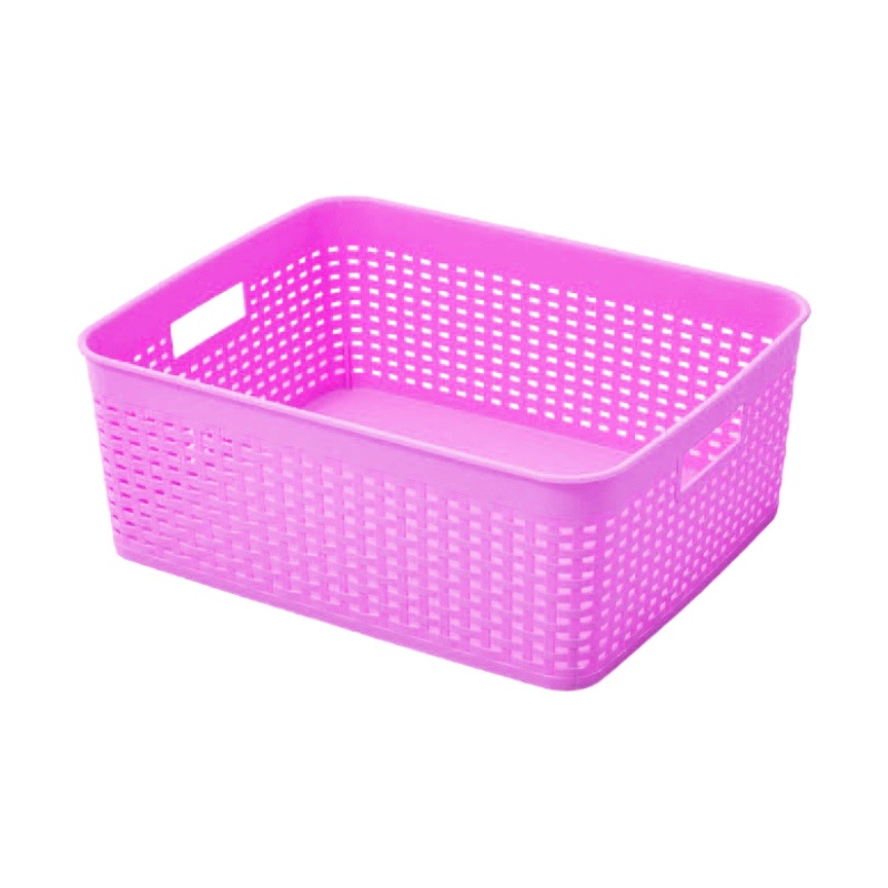 SEVENTEEN H01 KONTAINER PLASTIK SERBAGUNA BASKET KERANJANG PENYIMPANAN STATIONARY BOX AKSESORIES KERANJANG WARNA TRAY RUMAH TANGGA