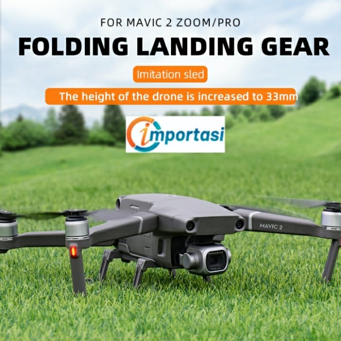 Folding Landing Gear DJI MAVIC 2 PRO ZOOM Heigh Extender Kaki Lipat
