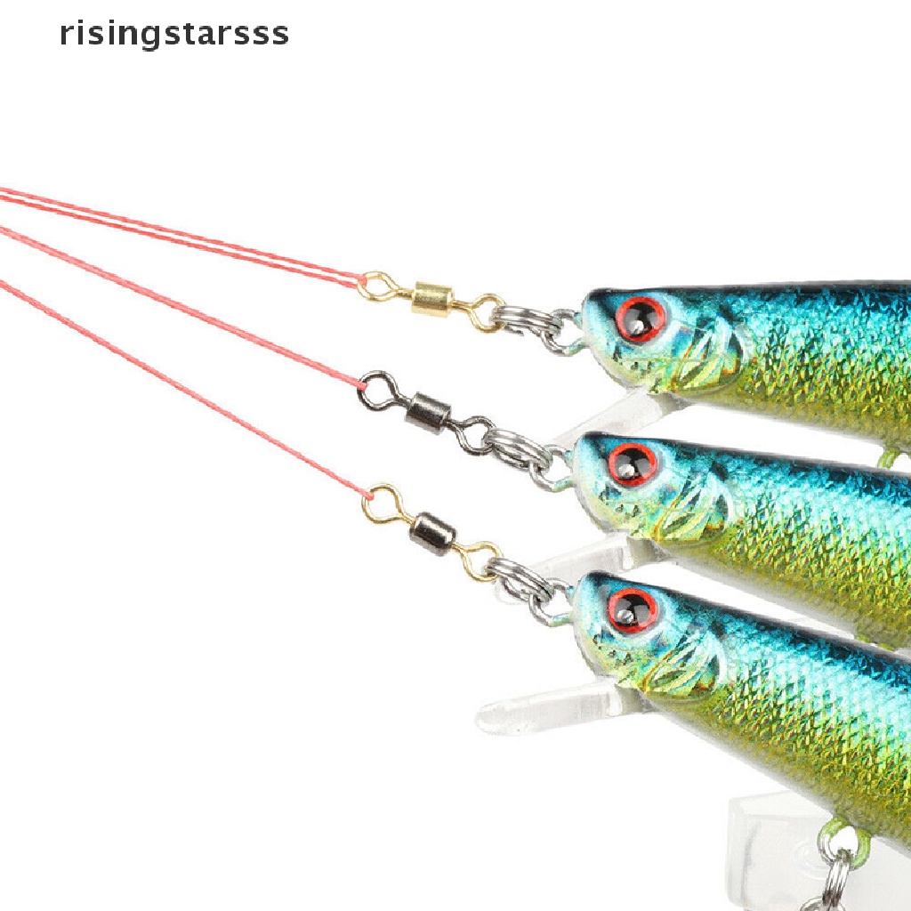 Rsid Span-new 50pcs/100pcs Konektor Pancing Ball Bearing Putar Padat Ring Barel Roll Putar Jelly