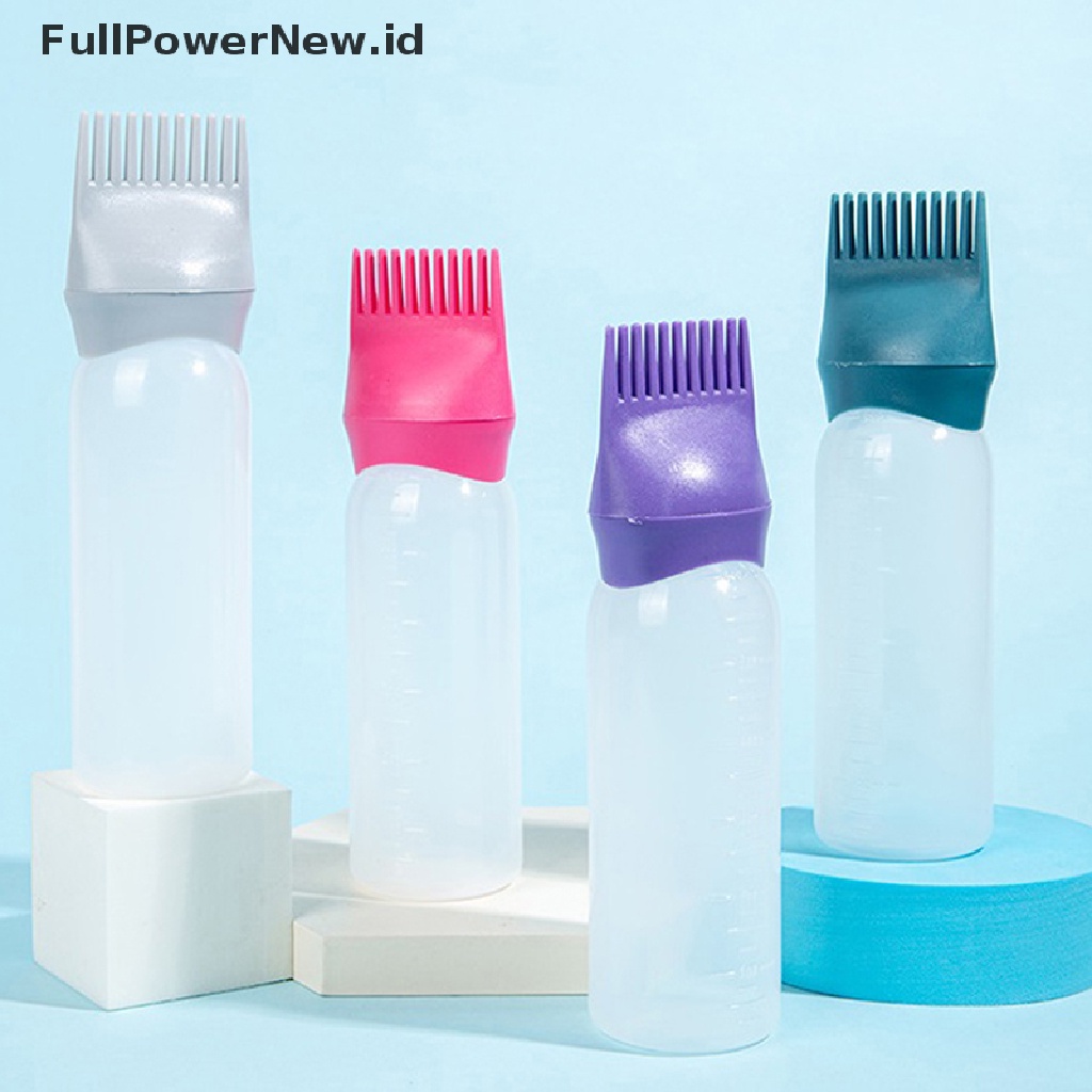 Power 120ml Botol Shampo Pewarna Rambut Aplikator Coloring Brush Pembersih Rambut ID