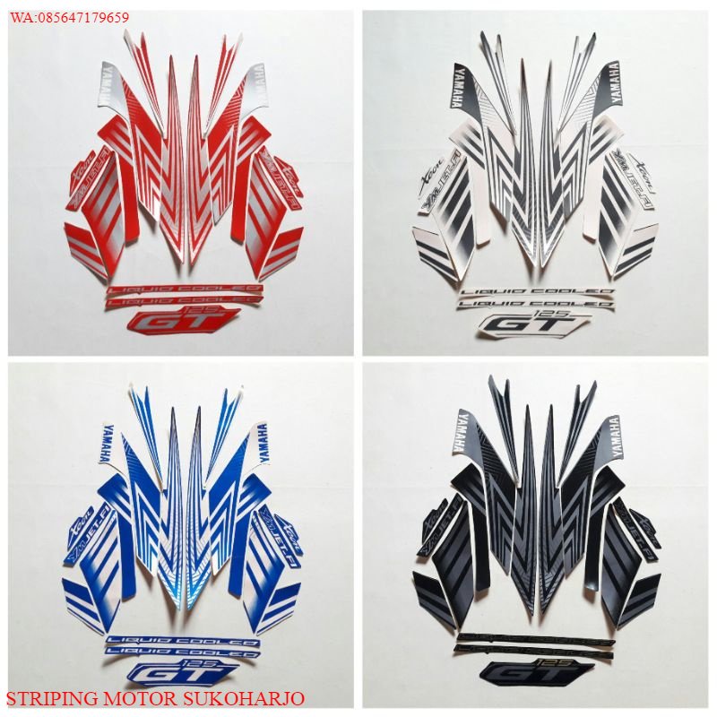(ORI) Striping sticker lis body fullset motor XEON GT 125 2014 KUALITAS ORIGINAL TERMURAH