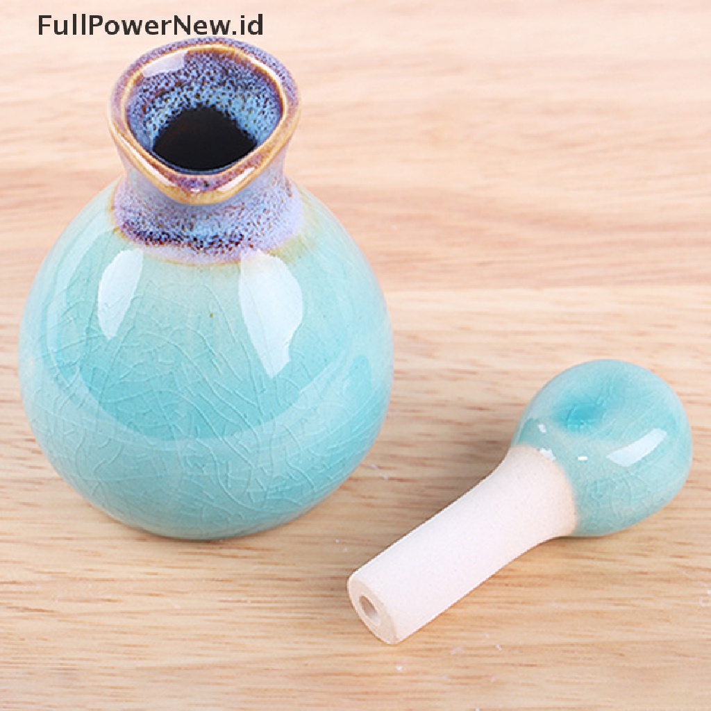 Power Bottle Salon Kecantikan 60ml Botol Wangi Hias Keramik Jar ID