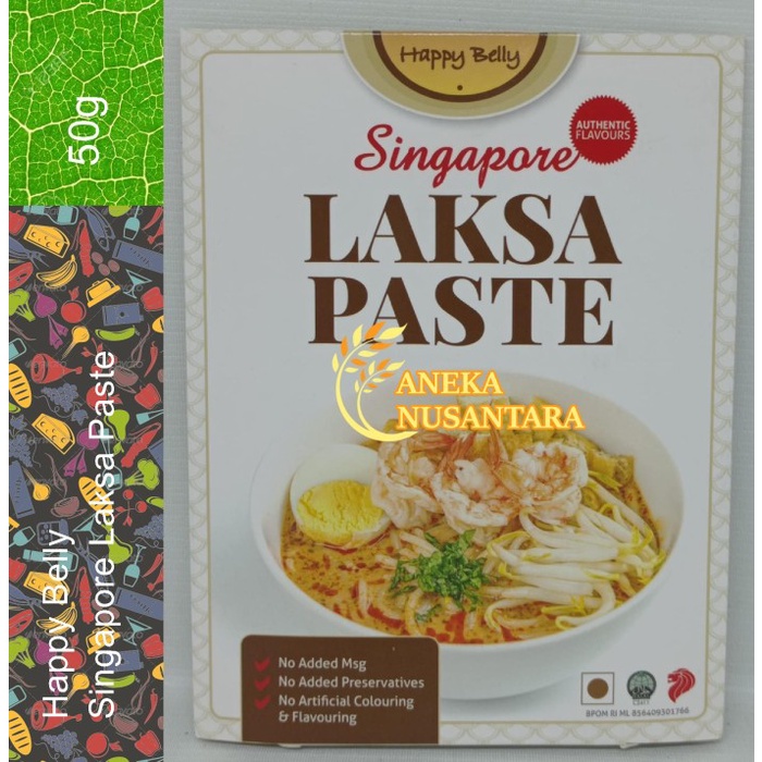 

Terlaris ✨ -Happy Belly Singapore Laksa Paste 50g Bumbu Masak Instant Singapore- 2.2.23