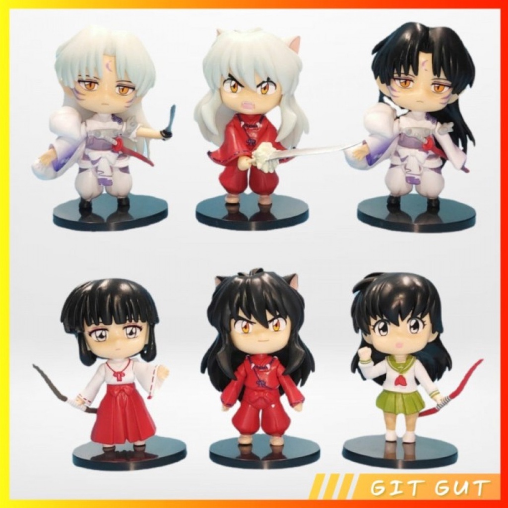 Action Figure Pajangan Inuyasha Higurashi Kagome Sesshomaru Miroku